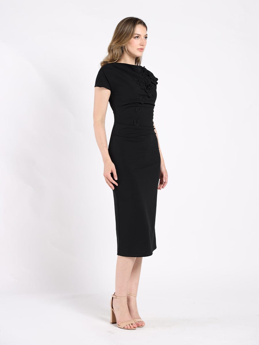 Floral Short Sleeve Dress - Glamourous Grace