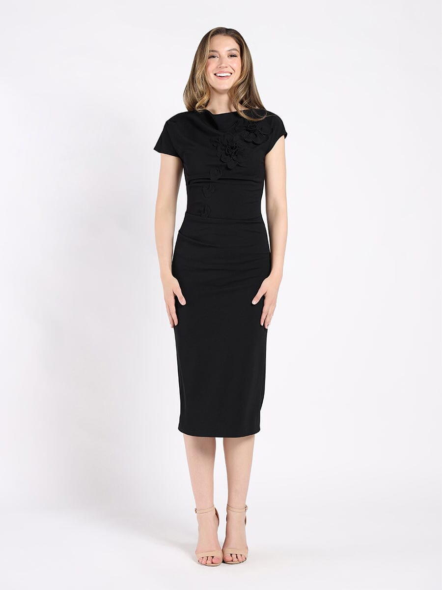 Floral Short Sleeve Dress - Glamourous Grace