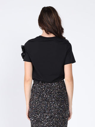 Floral Short Sleeve Round Neck T-shirt