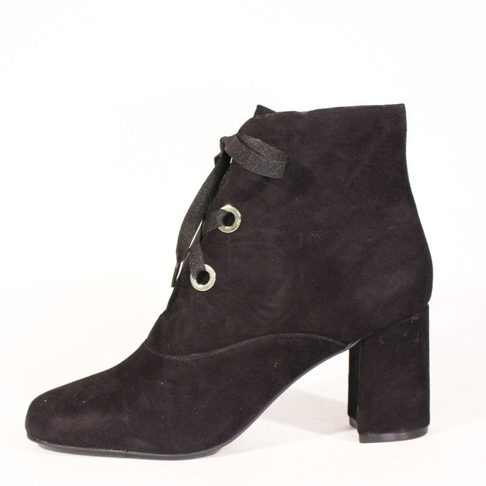 Flynn Suede Lace-Up Booties - Glamourous Grace