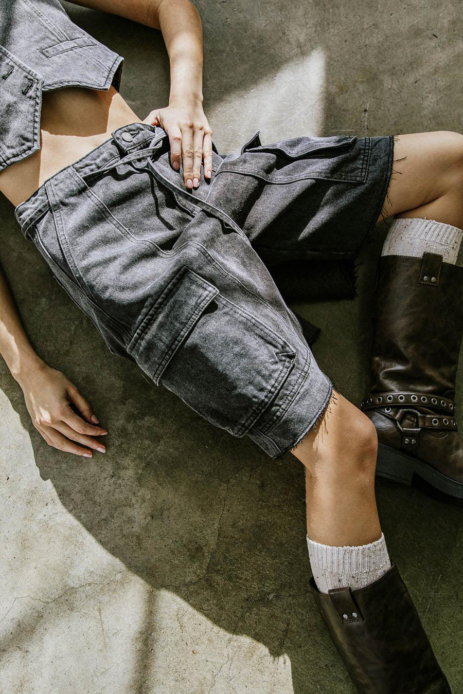 A BETTER DAY DENIM SHORTS - Glamourous Grace