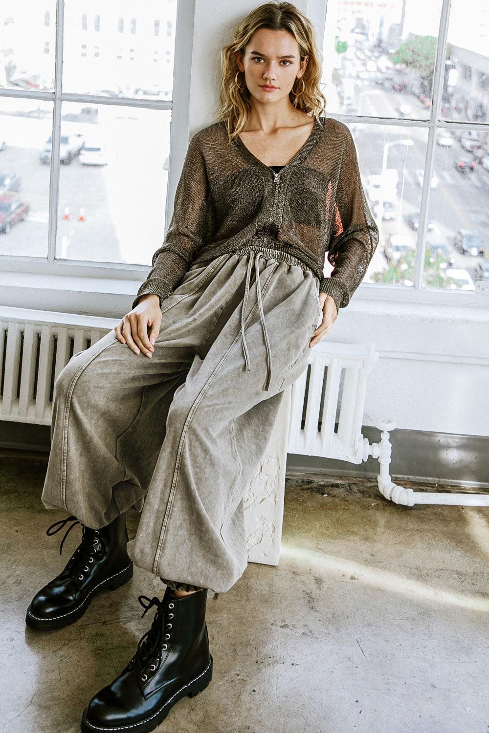 HERE GOES NOTHING SWEATER TOP - Glamourous Grace