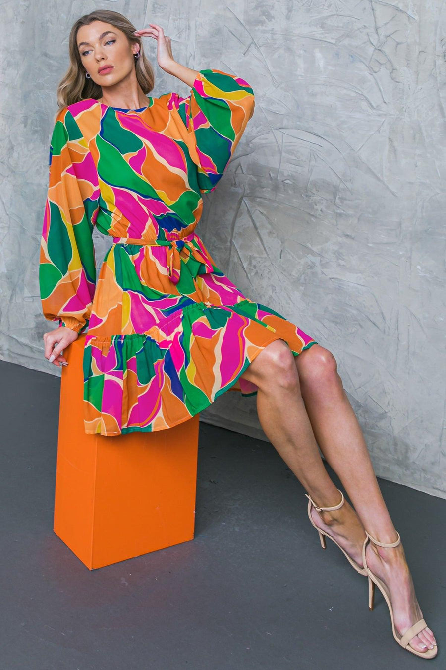 THANK ME LATER WOVEN MINI DRESS - Glamourous Grace