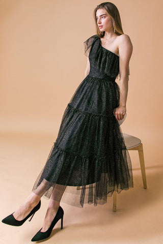 SOME FRESH AIR FUCHSIA TULLE MIDI DRESS - Glamourous Grace