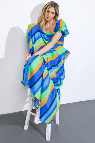 ALL ABOUT THE VIBE WOVEN MAXI DRESS - Glamourous Grace