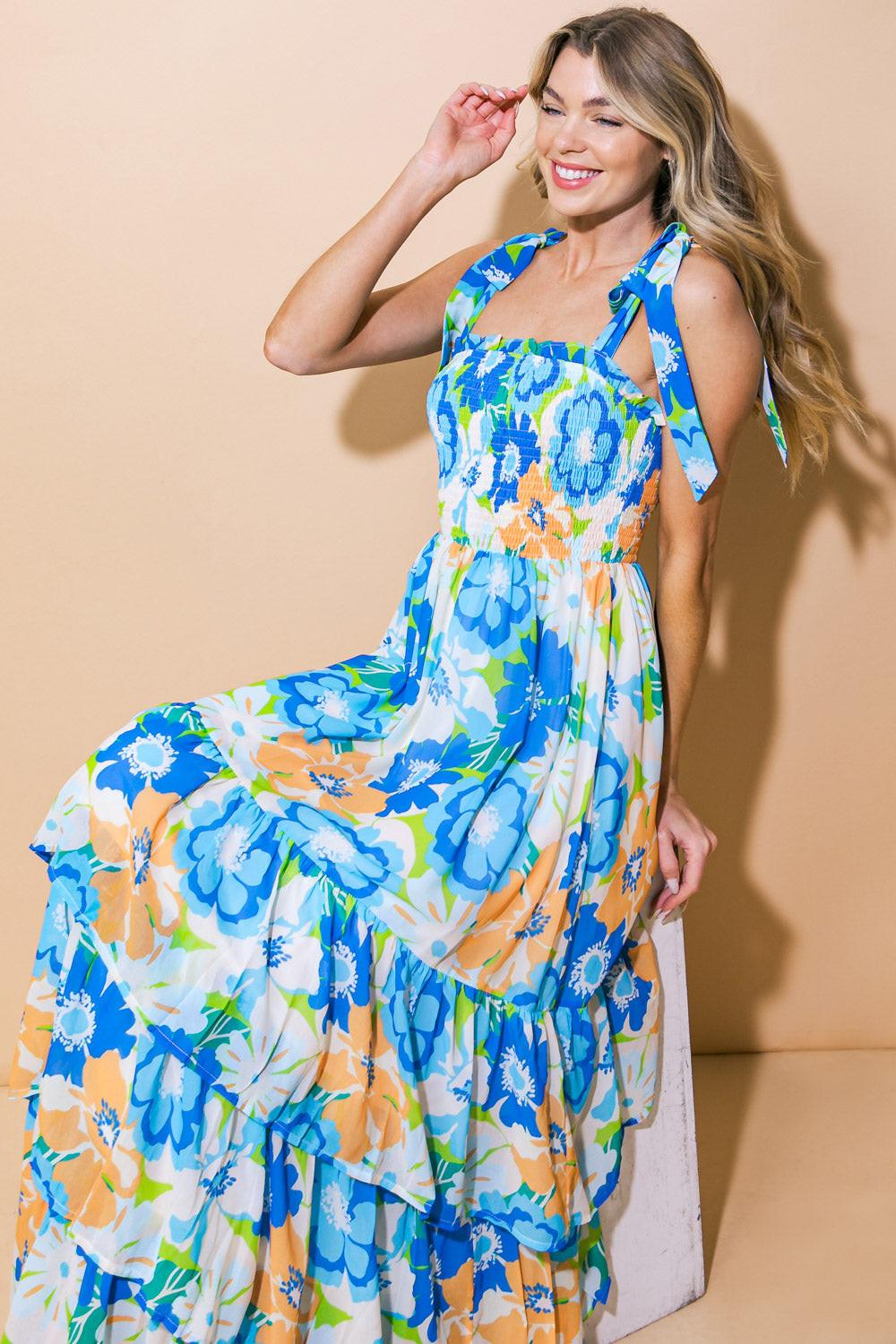 NO MATTER WHERE WOVEN MAXI DRESS - Glamourous Grace