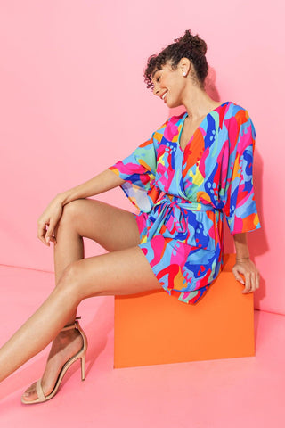 CHARMING INSPIRATION WOVEN ROMPER - Glamourous Grace
