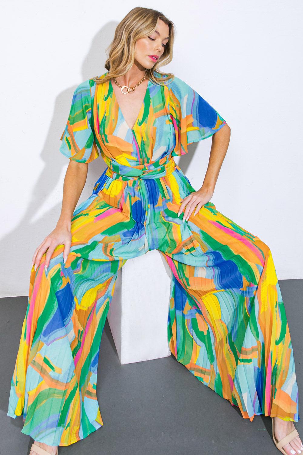 SPIRIT OF NOEL WOVEN JUMPSUIT - Glamourous Grace