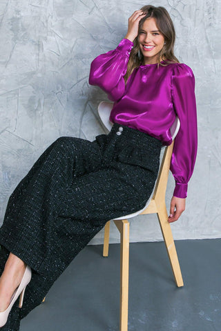 OUTING LIGHT WOVEN TOP - Glamourous Grace