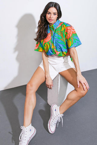 ONE STEP AT A TIME WOVEN TOP - Glamourous Grace