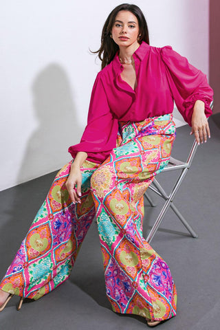 COMFORTABLE CHARM WOVEN TOP - Glamourous Grace