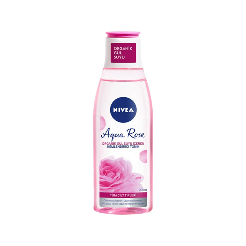 Nivea Aqua Rose Moisturizing Toner 200ml - Organic Rose Water - Glamourous Grace