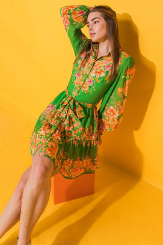 FURTHERST THING WOVEN MINI DRESS - Glamourous Grace