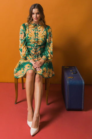 FURTHERST THING WOVEN MINI DRESS - Glamourous Grace