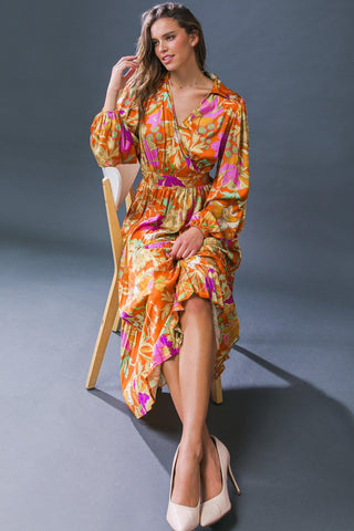 KEEP GETTING BETTER WOVEN MIDI DRESS - Glamourous Grace