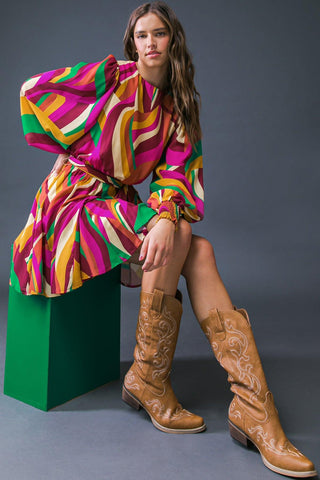 KEEP ON MOVING WOVEN MINI DRESS - Glamourous Grace