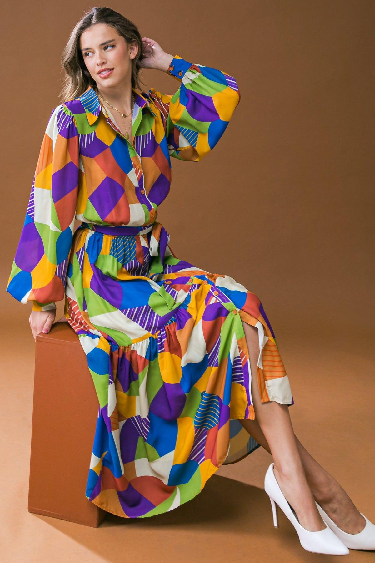 REMARKABLE FLAIR WOVEN MIDI DRESS - Glamourous Grace