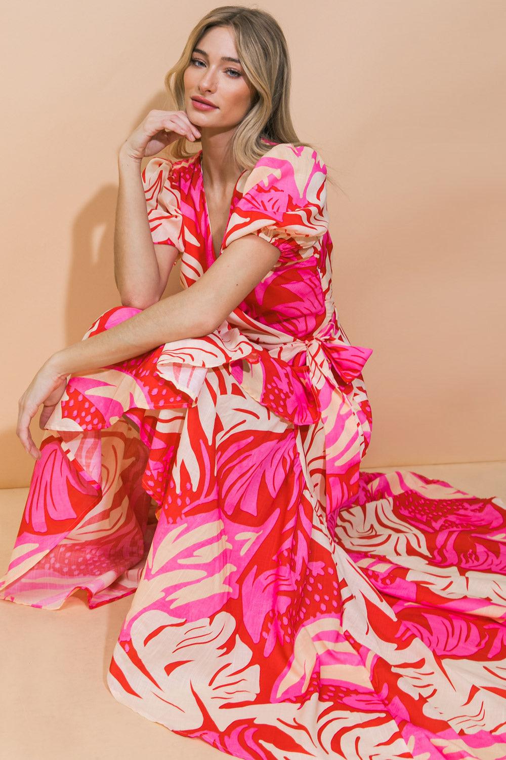 STUNNING SIGNIFICANCE WOVEN MAXI DRESS - Glamourous Grace