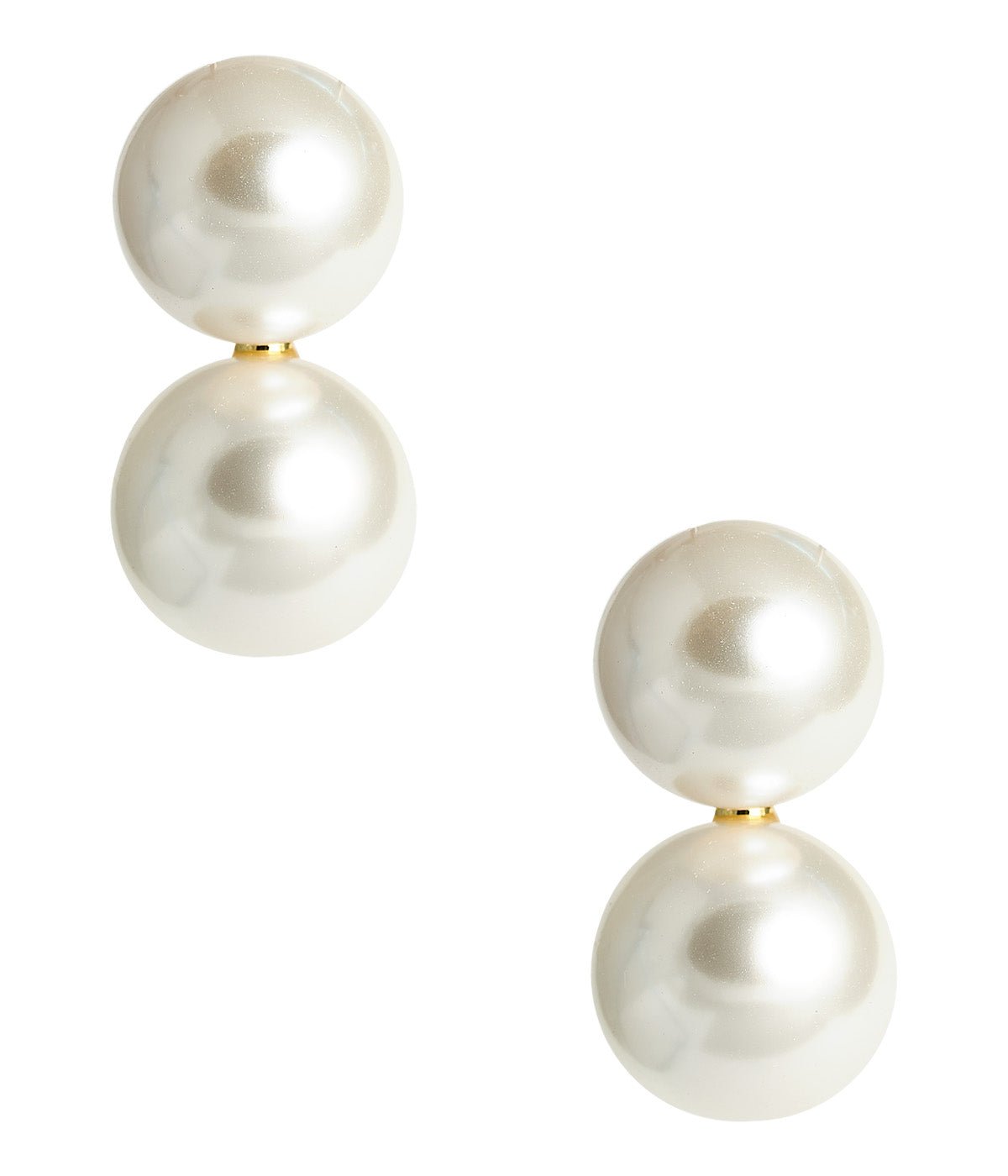 Frances Larger Double Pearl Earring - Glamourous Grace