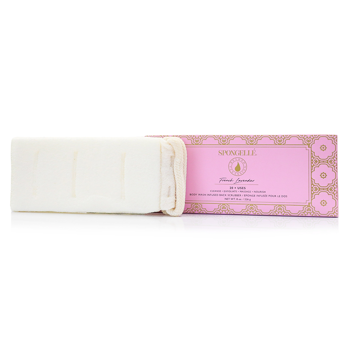 French Lavender Body Wash Infused Back Scrubber - Glamourous Grace