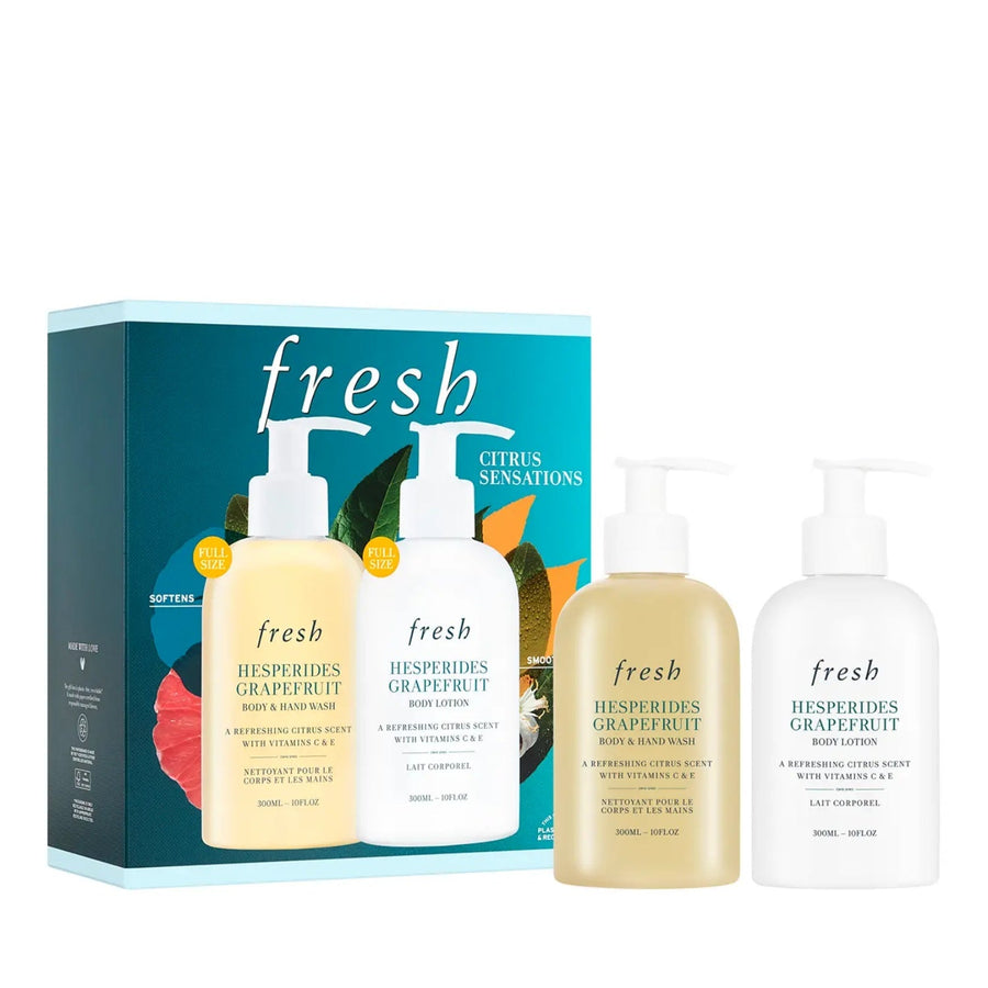 Fresh Hesperides Grapefruit Citrus Sensations Shower Gel 10 Oz & Lotion 10 Oz Set - Glamourous Grace