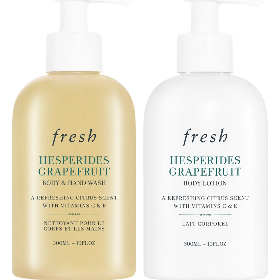Fresh Hesperides Grapefruit Citrus Sensations Shower Gel 10 Oz & Lotion 10 Oz Set - Glamourous Grace