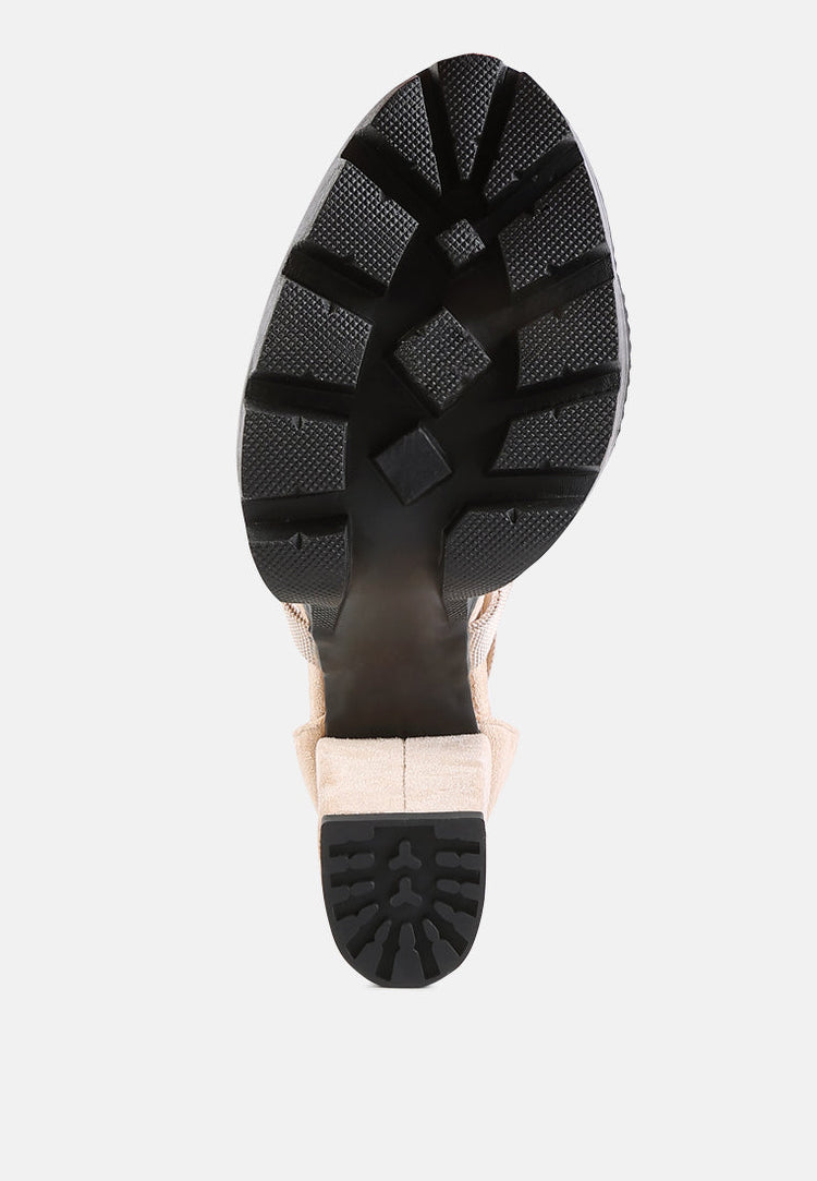Fresh Daisy Harness Straps Block Heel Sandals
