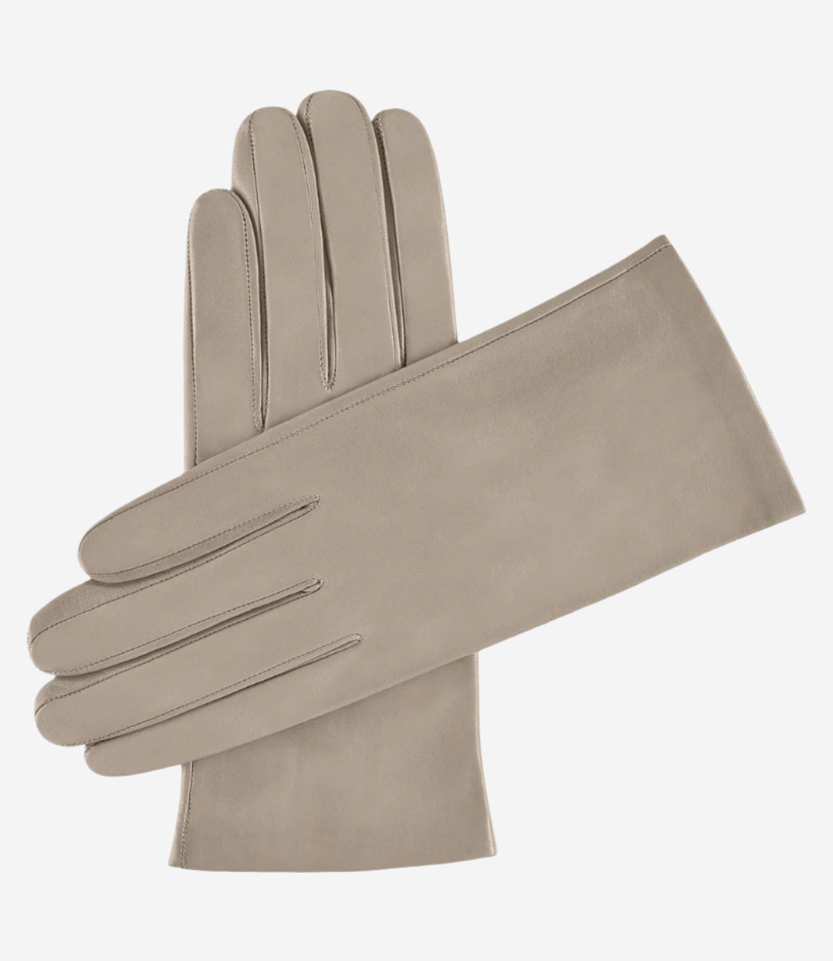 Sofia (cashew) - Italian lambskin leather gloves with silk lining - Glamourous Grace