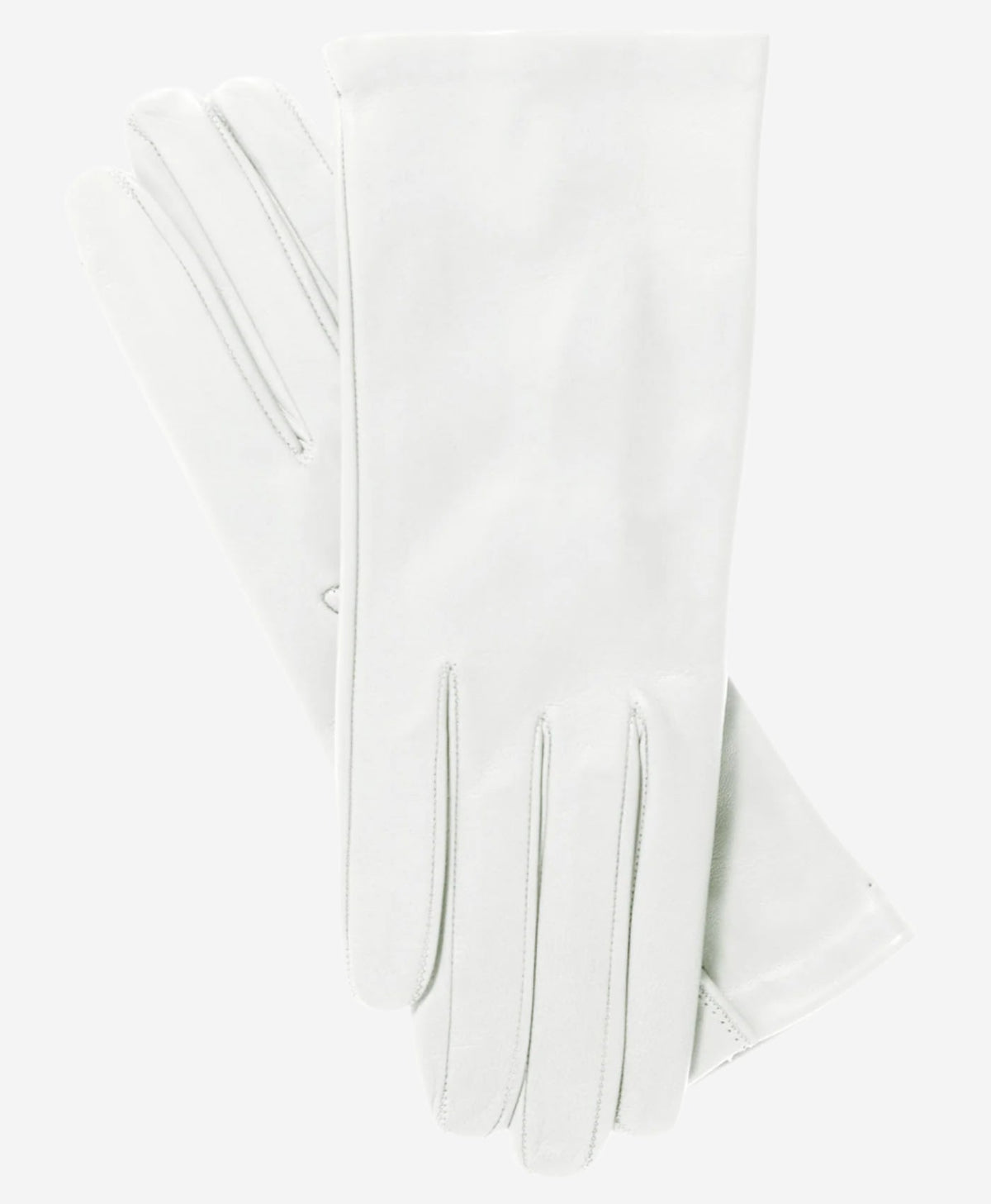 Sofia (ivory) - Italian lambskin leather gloves with silk lining - Glamourous Grace