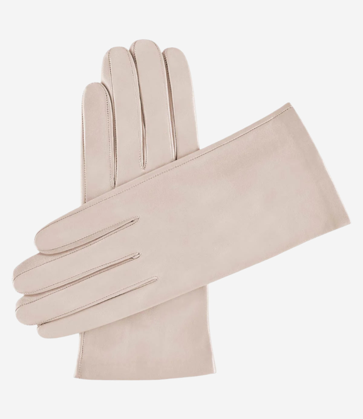 Sofia (sand) - Italian lambskin leather gloves with silk lining - Glamourous Grace