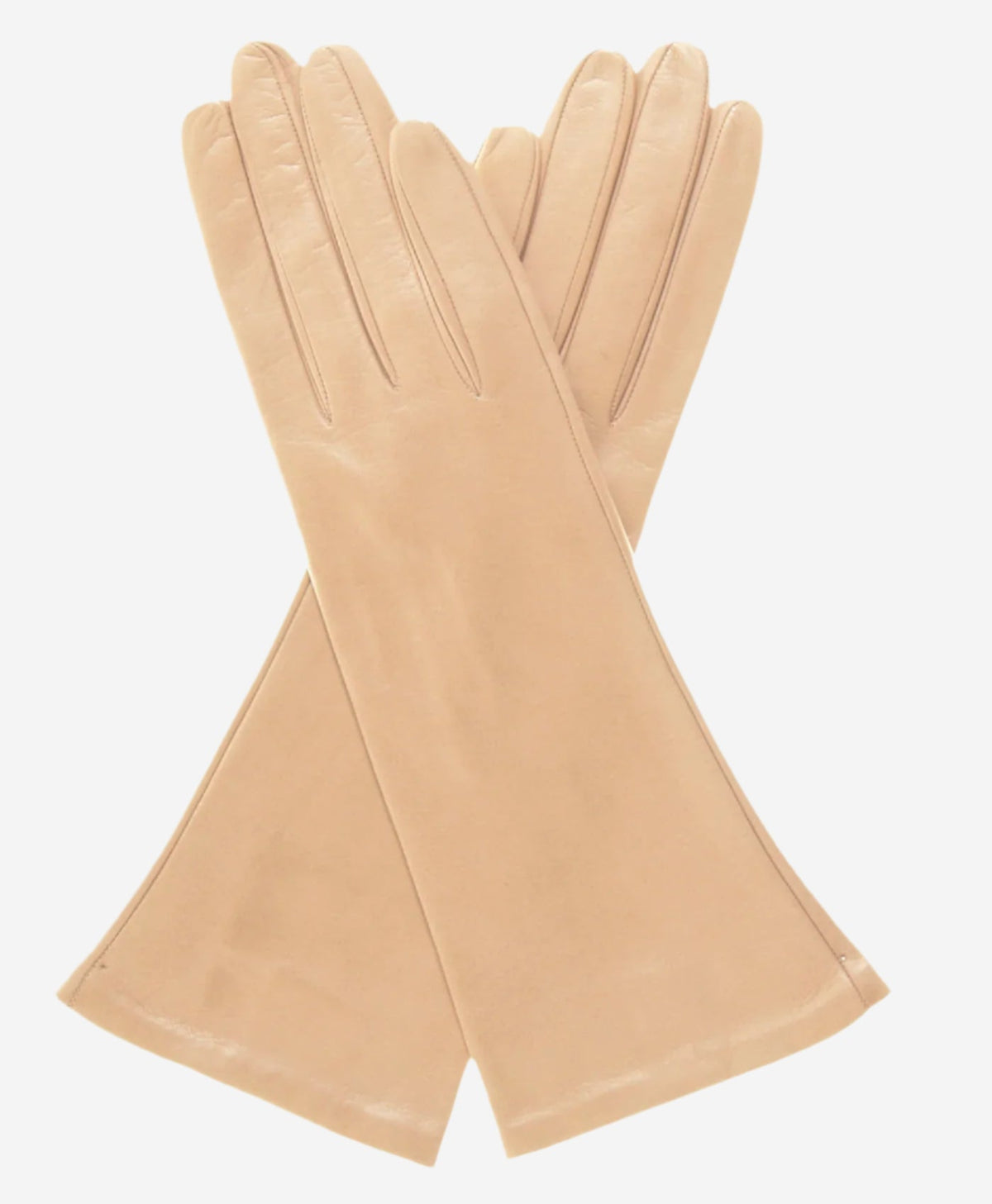 FS01W4 (rosewater) - Italian "4 Button Length" Silk Lined Leather Gloves - Glamourous Grace
