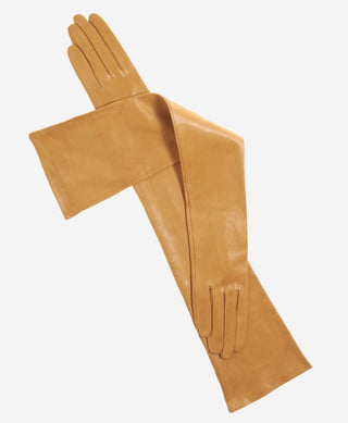 FS15W16 (vac) - Italian silk lined opera leather gloves 16-button length - Glamourous Grace