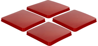 Calypso Basics by Reston Lloyd, Square Tin Burner Cover, Red