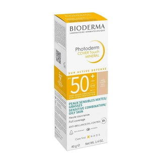 Bioderma Photoderm COVER Touch SPF50+ Very Light: High Protection Tinted Mineral Sunscreen for Sensitive Skin, Facial Sunscreen, 40gr - Glamourous Grace