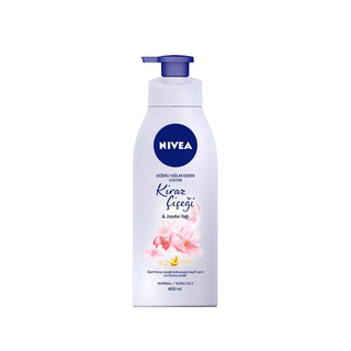 Nivea Cherry Blossom & Jojoba Oil Body Lotion 400ml - Moisturizing, Nourishing, and Hydrating Body Care - Glamourous Grace