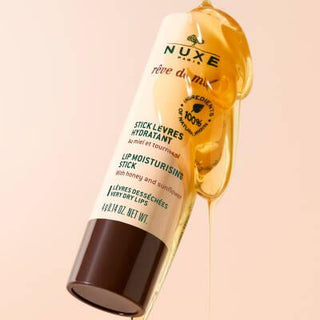 Nuxe Reve de Miel: Natural Honey Lip Balm for Dry, Chapped Lips - Moisturizing Lip Stick, Lip Care & Cracked Lip Treatment - Glamourous Grace