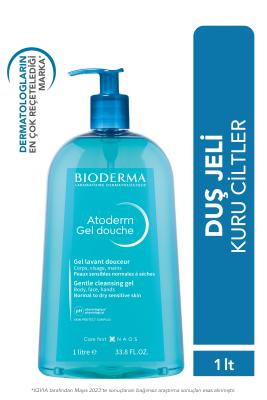 Bioderma Atoderm Shower Gel 1000ml - Moisturizing, Dermatologically Tested, Paraben-Free for Sensitive Skin - Glamourous Grace