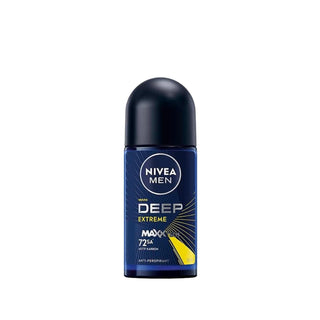 Nivea Men Deep Extreme Roll-On Deodorant for Men - 50 ml, Long-Lasting Odor Protection - Glamourous Grace