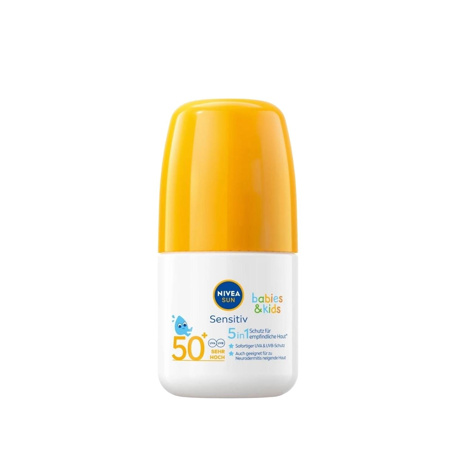 Nivea Baby & Kids SPF50+ Sunscreen Roll-On: Superior Protection for Sensitive Skin - Gentle, Easy Application, Prevents Sunburn, 50ml - Glamourous Grace