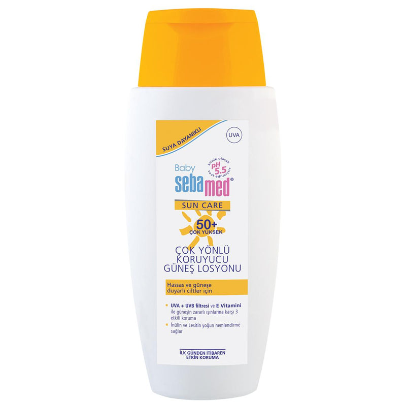 Sebamed Baby Sunscreen Lotion SPF 50+ | UVA/UVB Protection for Sensitive Skin | Water Resistant Baby Sun Care - Glamourous Grace
