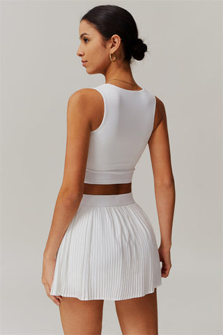The Balance Crop Top Tennis Skirt 2-Piece Set