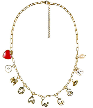 Gameday Charm Necklace - 18k Gold Plated - Glamourous Grace