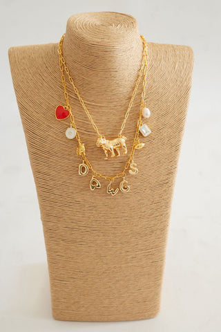 Gameday Charm Necklace - 18k Gold Plated - Glamourous Grace