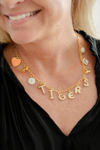 Gameday Charm Necklace - 18k Gold Plated - Glamourous Grace