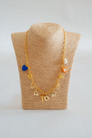 Gameday Charm Necklace - 18k Gold Plated - Glamourous Grace