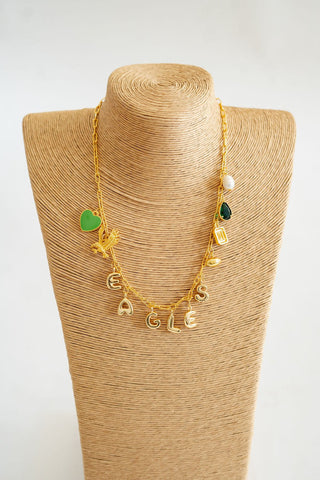 Gameday Charm Necklace - 18k Gold Plated - Glamourous Grace