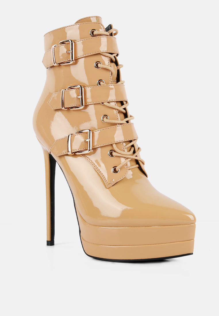 Gangup High Heeled Stiletto Boots - Glamourous Grace