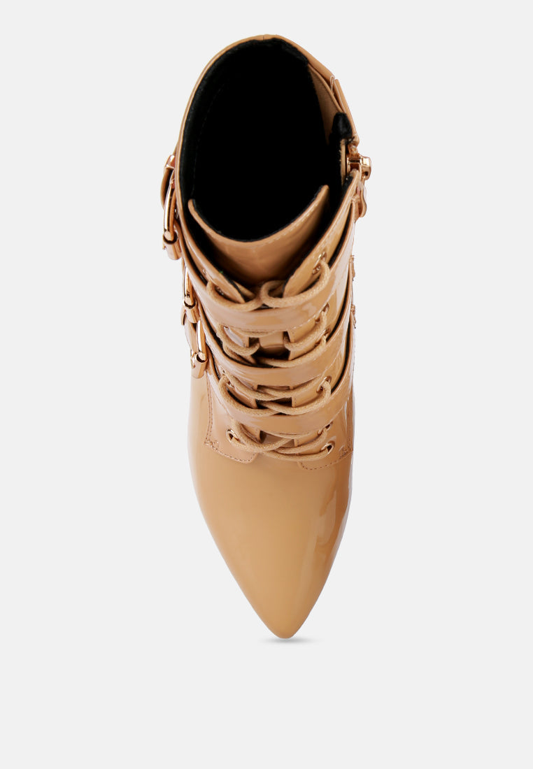 Gangup High Heeled Stiletto Boots - Glamourous Grace