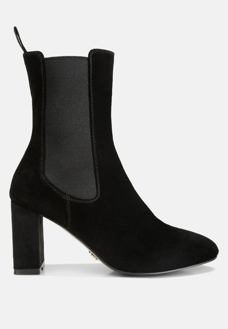 Gaven Suede High Ankle Chelsea Boots - Glamourous Grace