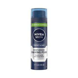 Nivea Men Protect & Care: Soothing Aloe Vera Shaving Cream for Sensitive Skin - Moisturizing, Irritation-Free Shave - 6.76 fl oz - Glamourous Grace